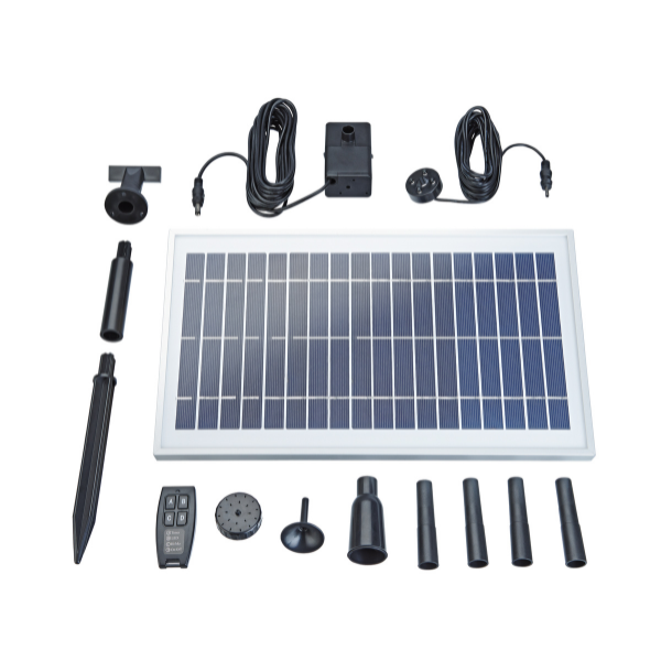 Pontec PondoSolar 600 Control Wasserspielpumpen-Set mit Akku