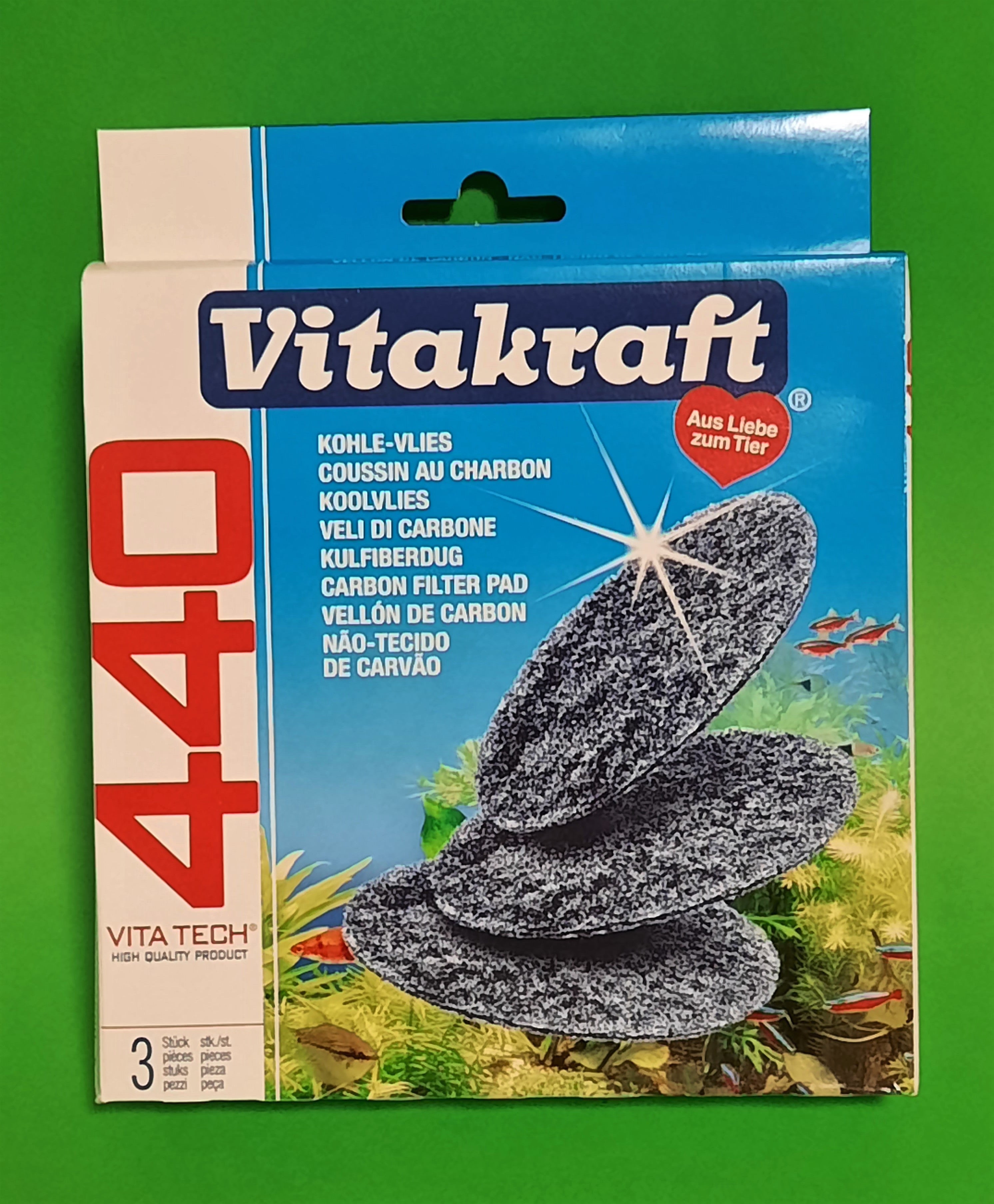VitaTech Aktivkohle Filter-Vlies  AF 440 3 Stück