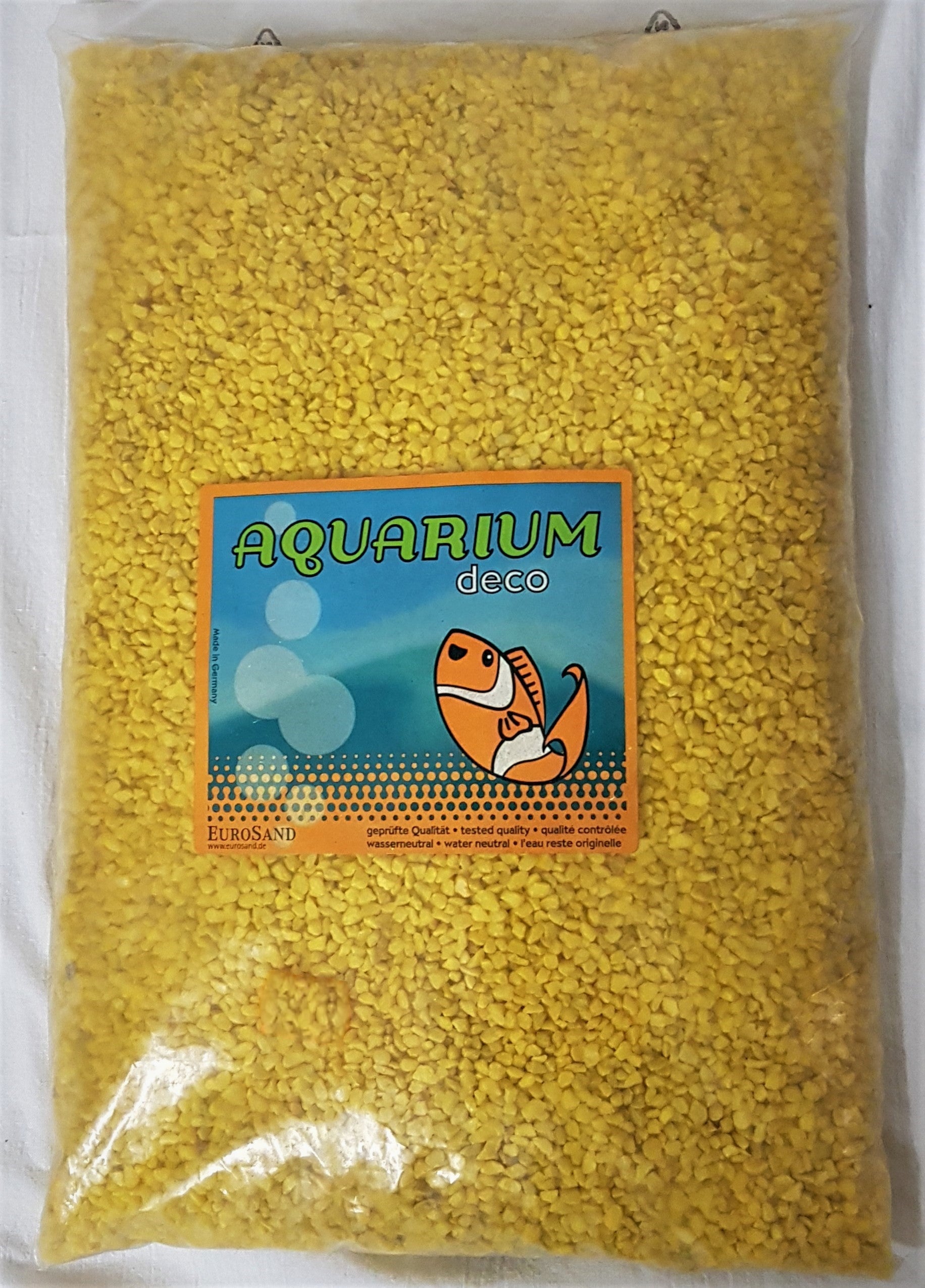 Aquarium Deko-Kies 2-3mm gelb 5kg