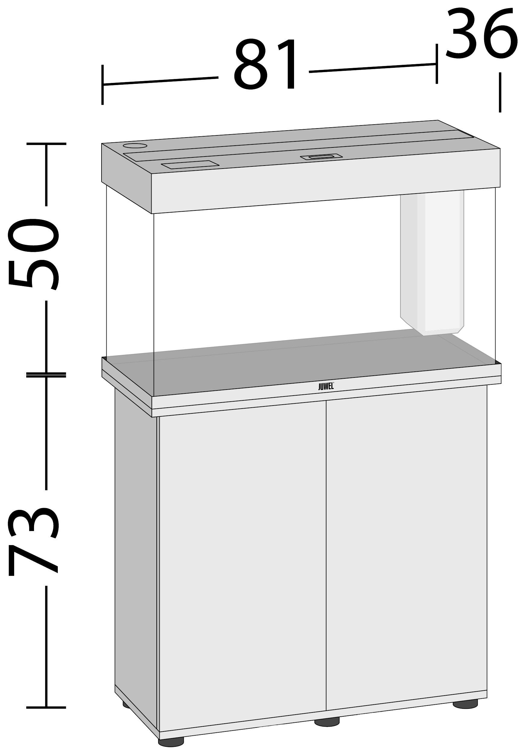 Juwel Rio 125 LED SBX 125l Aquarium Kombination