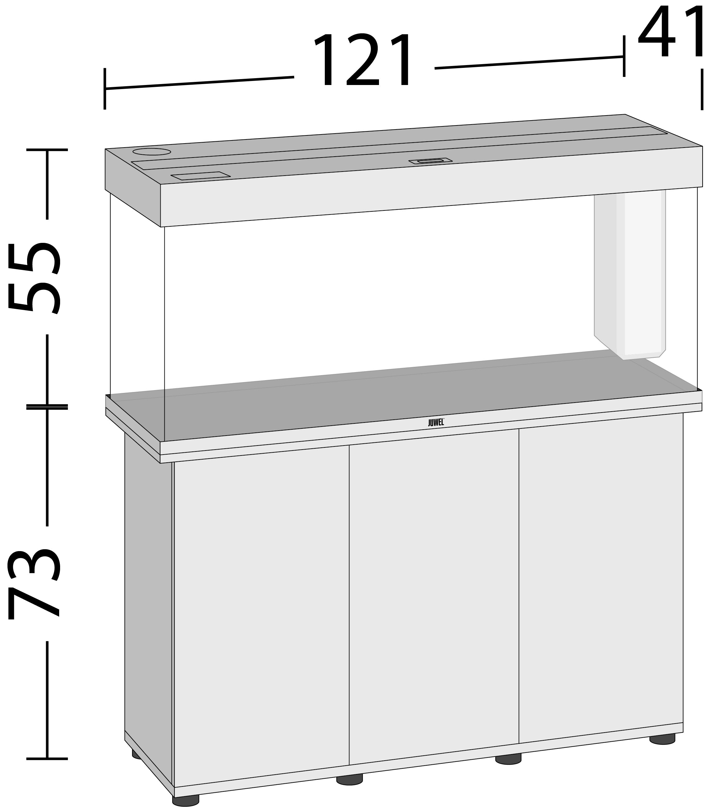 Juwel Rio 240 LED SBX 240l Aquarium Kombination