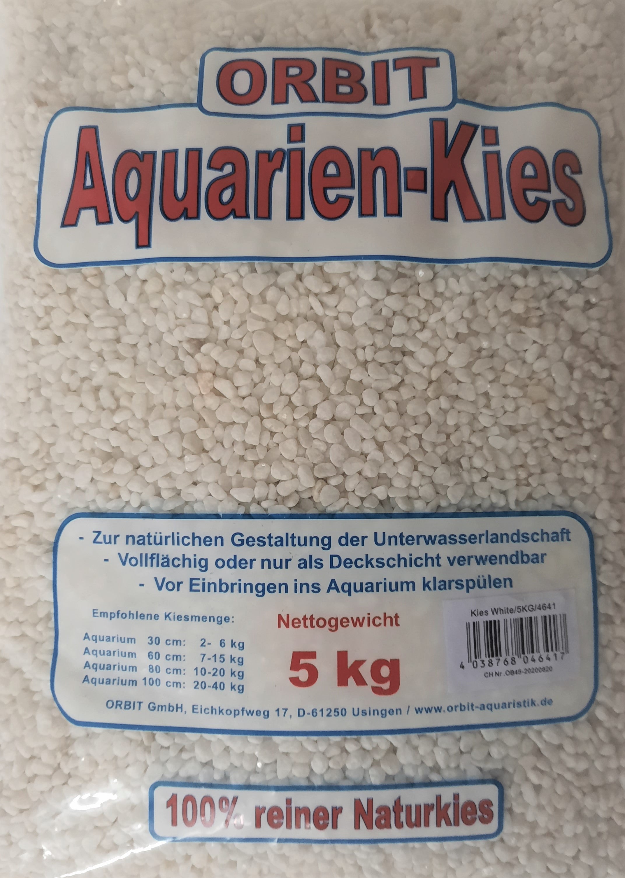 Orbit Naturkies weiß 3-5mm 5kg